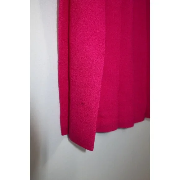 Pink Scottish Kilt Women's Size 12 Wool Mini Leather Buckles Crepe Punk Pleats - Picture 8 of 12